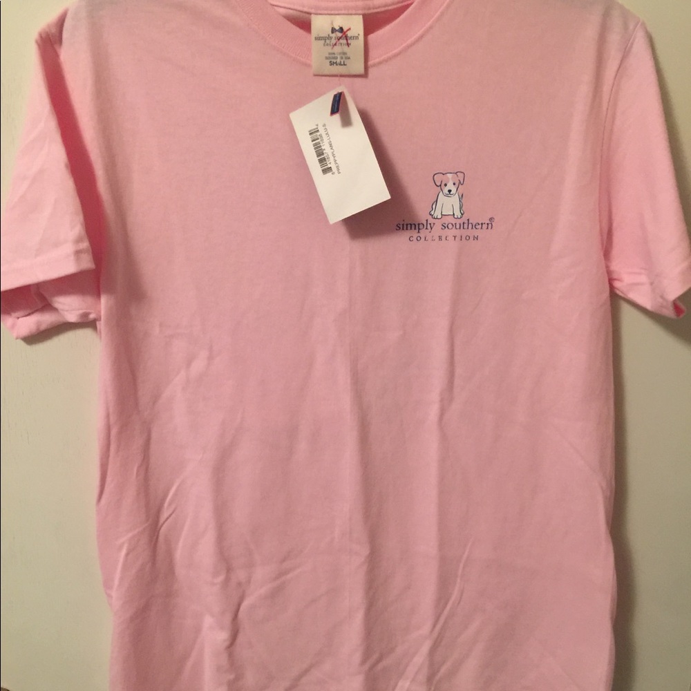 Simply Southern light pink t-shirt